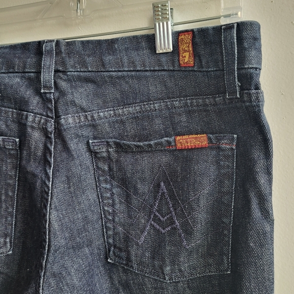 Seven7 all of Men Kind Dark Wash Pocket A Ladies Jeans Size 29 Y2K - Picture 6 of 11